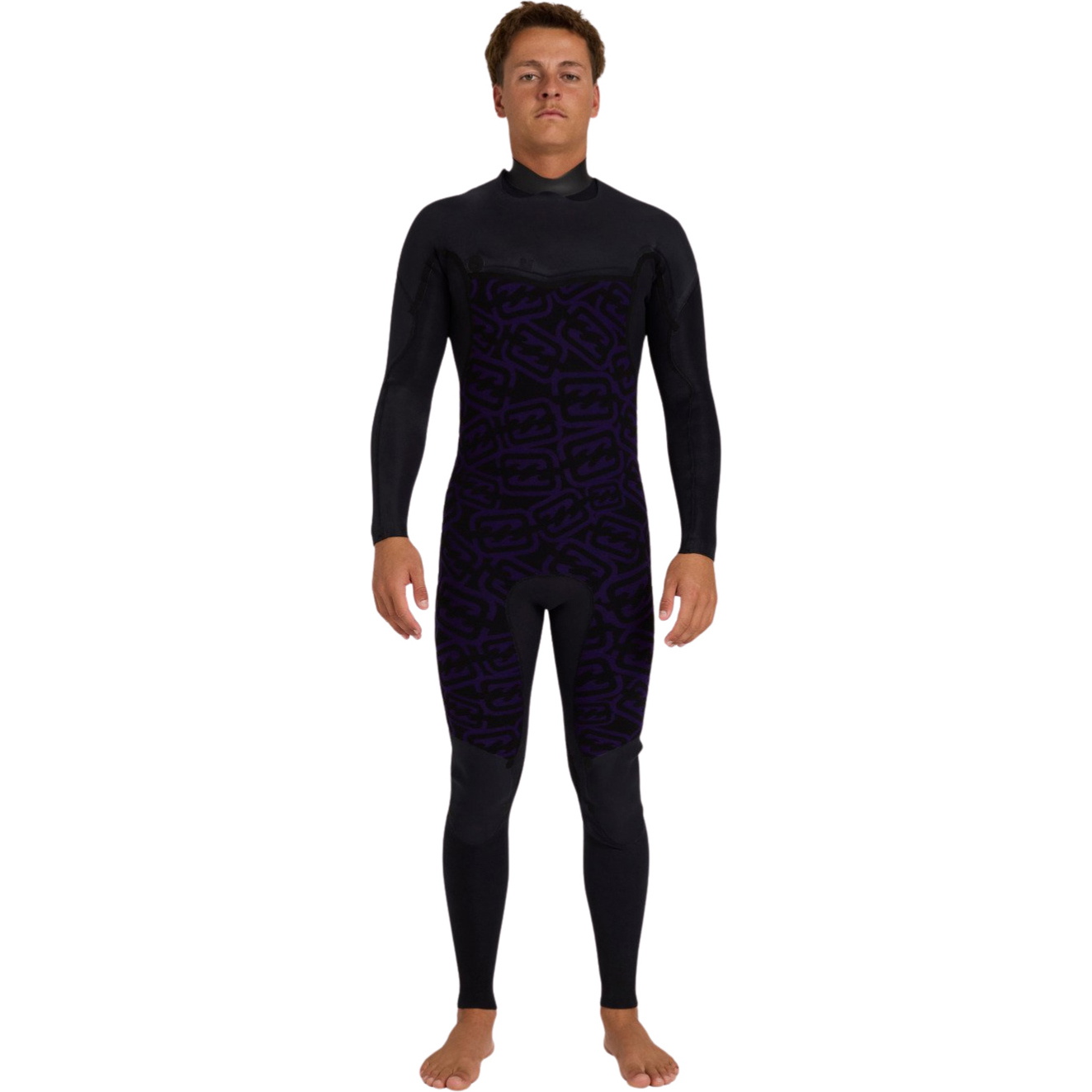 2026 Billabong Mens Absolute Ultra 4/3mm Chest Zip Wetsuit ABYW100283 - Black